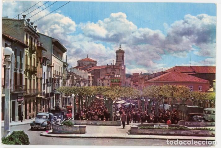 Postales: m12079 Olot Paseo De Blay 1964 Libreria Sala sc 2cv mercado