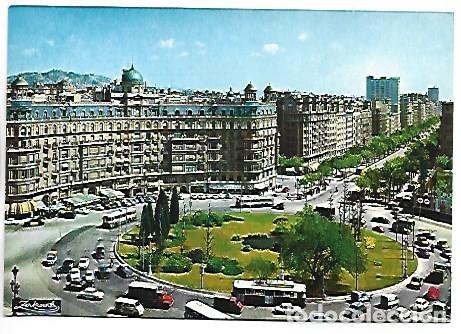 Postales: PLAZA CALVO SOTELO Y AVDA. GENERALISIMO.- BARCELONA
