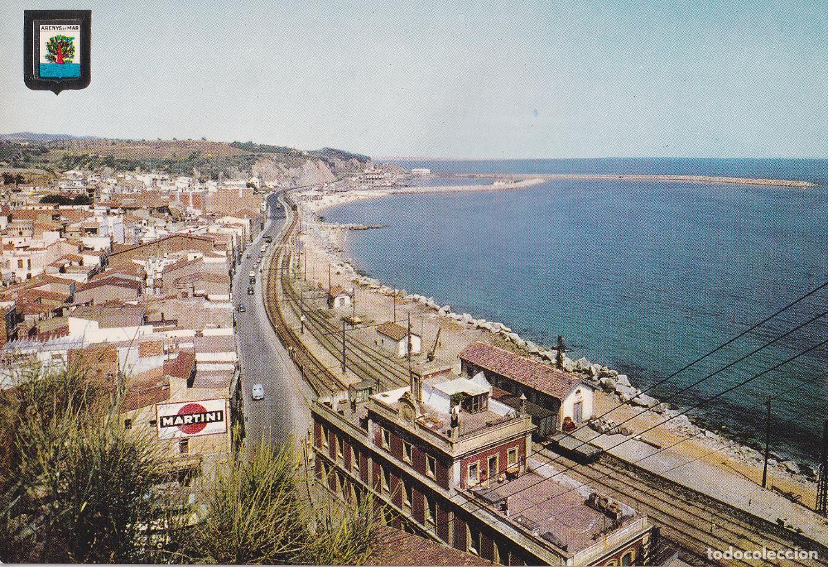 Postales: ARENYS DE MAR (BARCELONA) VISTA PANOR&Aacute;MICA - ESCUDO DE ORO N&ordm;804 - S/C