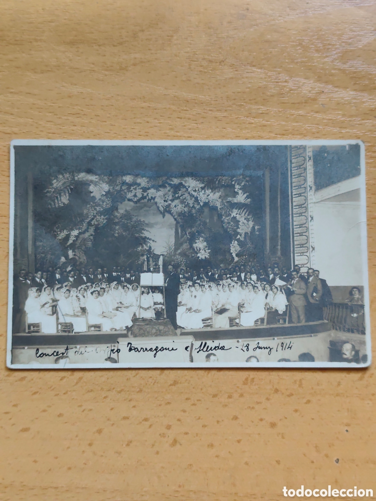 Postales: Postal Orfe&oacute;n Tarragon&iacute; a Lleida 28 Juliol 1914