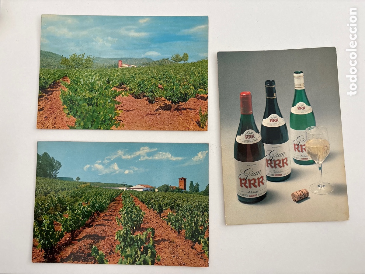 Postales: TRES POSTALES DE AVINY&Oacute; ( BAGES) MASIA ROQUETA ( VINO TRES RRR)