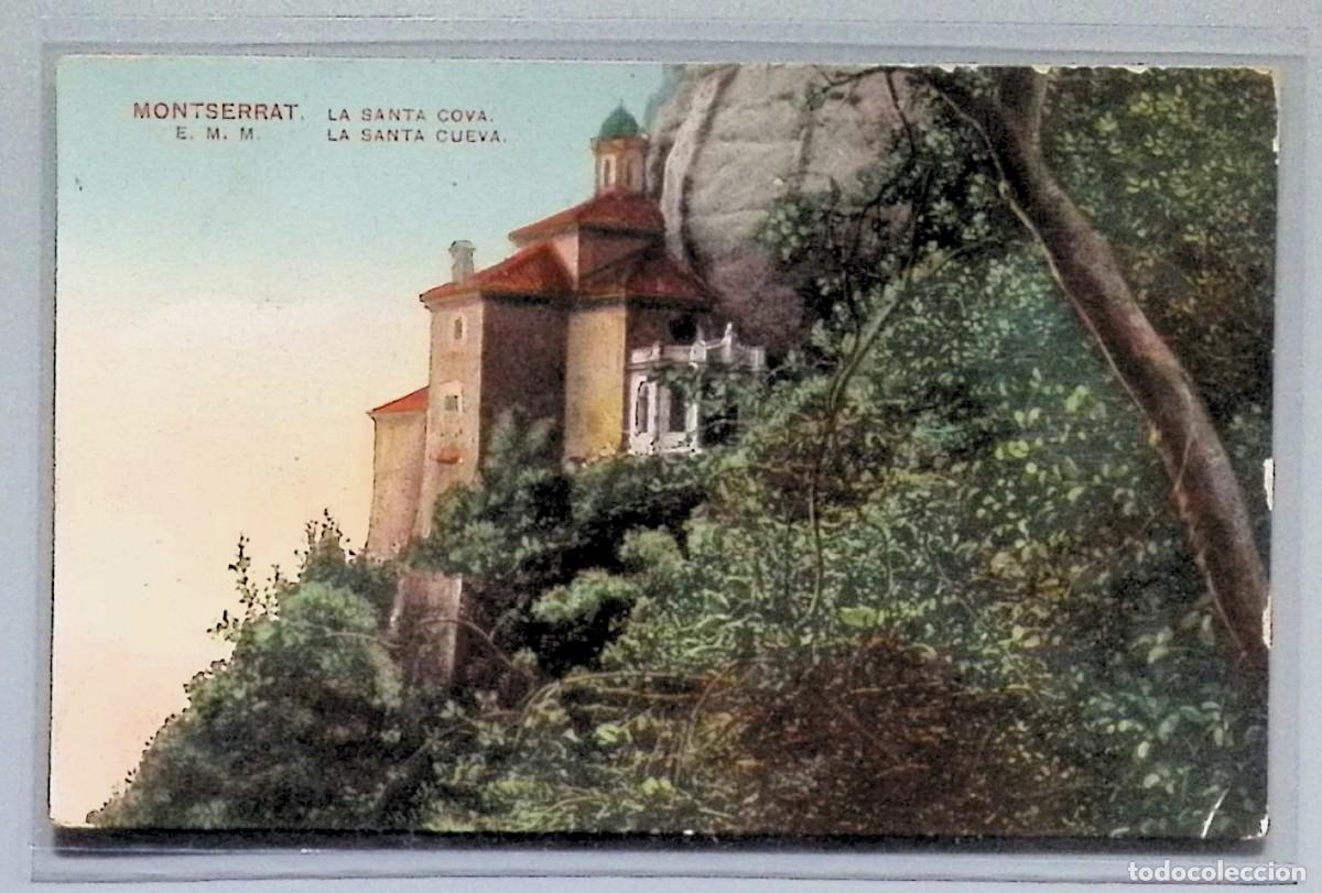 Postales: MONTSERRAT (BARCELONA). LA SANTA COVA. Ca. 1908-1922.