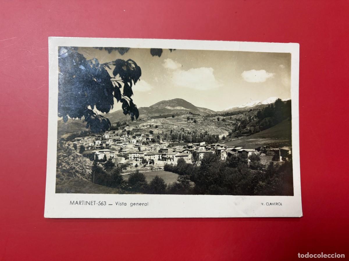 Postales: POSTAL FOTOGR&Aacute;FICA - MARTINET - LLEIDA - VISTA GENERAL DEL PUEBLO Y MONTA&Ntilde;AS - V. CLAVEROL - N&ordm; 563
