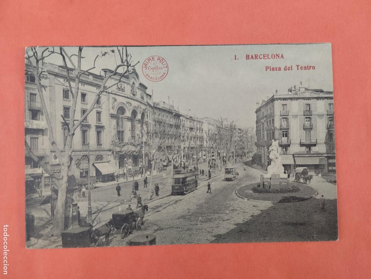 Postales: BARCELONA PLAZA DEL TEATRO - JAIME POLIT