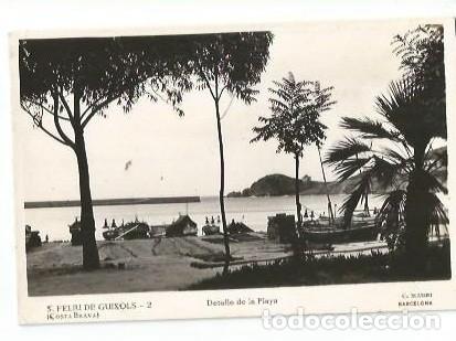 Postales: ANTIGUA POSTAL 2 S FELIU DE GUIXOLS COSTA BRAVA DETALLE DE LA PLAYA C MAURI BARCELONA
