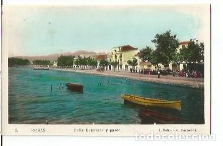 Postales: ANTIGUA POSTAL 5 ROSAS CALLE ENSENADA Y PASEO L ROISIN