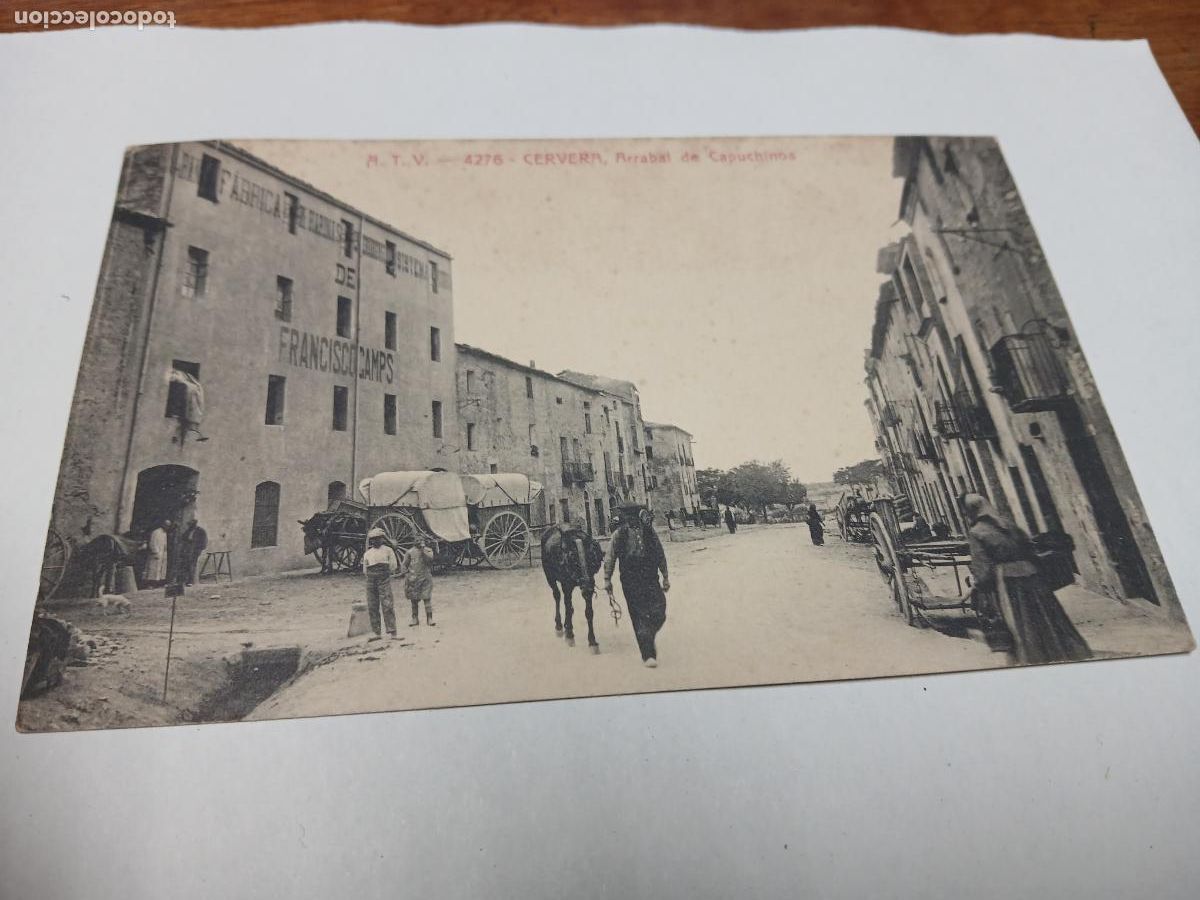Postales: postal cervera, arrabal de capuchinos, atv 4276