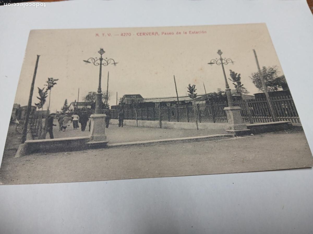 Postales: postal cervera, paseo de la estacion, atv 4270