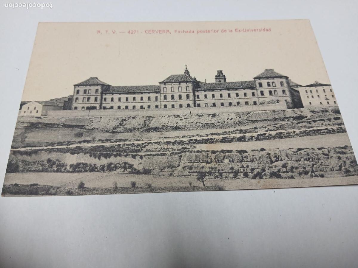 Postales: postal cervera, fachada posterior de la ex-universidad, atv 4271