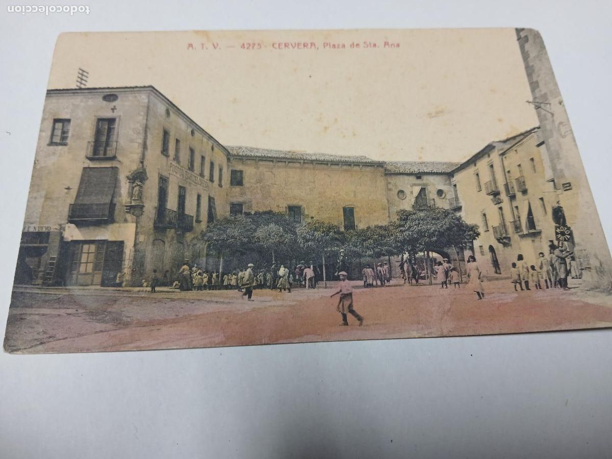 Postales: postal cervera, plaza de sta. ana, atv 4275