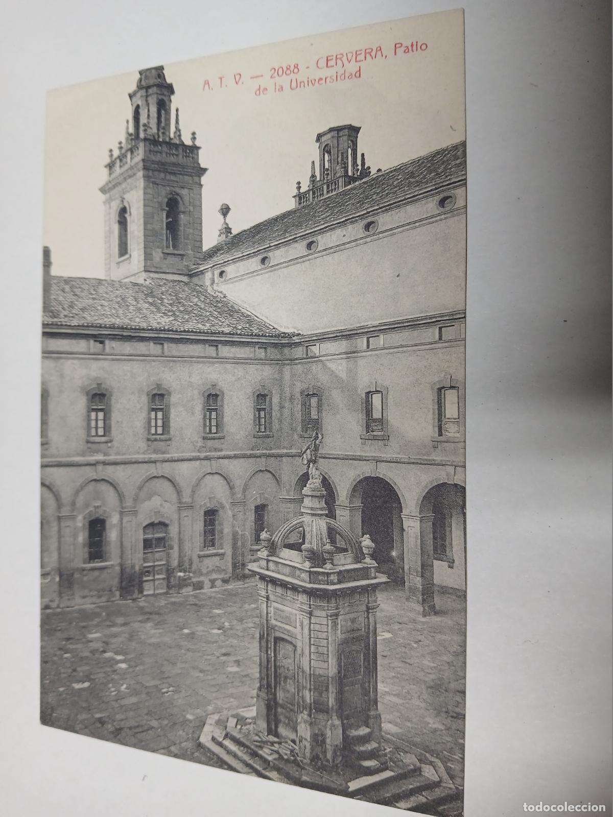 Postales: postal cervera, patio de la universidad, atv 2088
