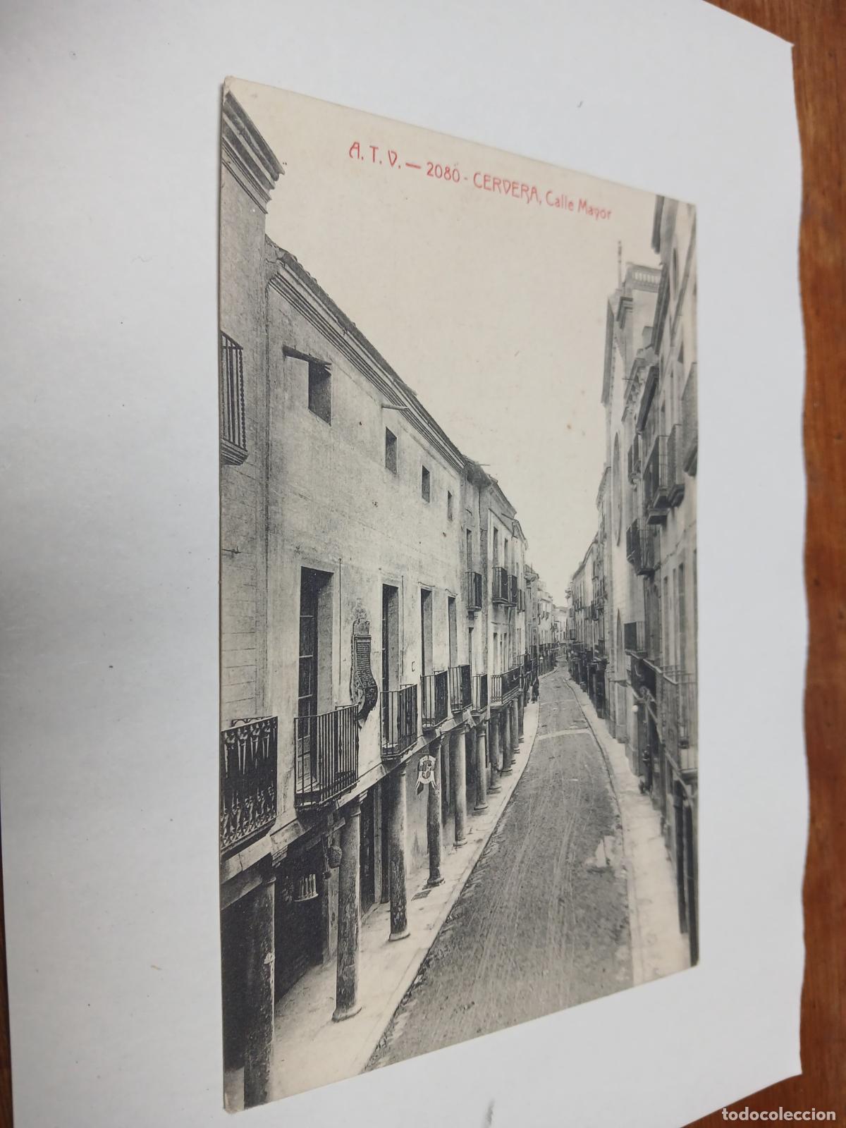 Postales: postal cervera, calle mayor, atv 2080