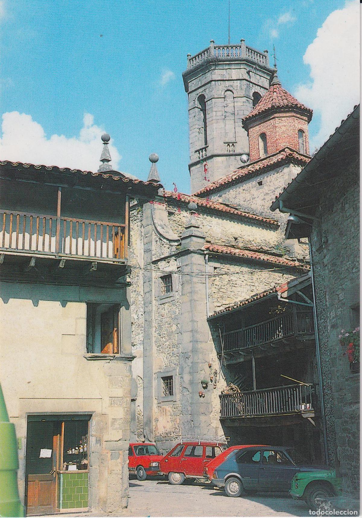 Postales: RUPIT (BARCELONA) !ESGLESIA I CAMPANAR DES DE PLA&Ccedil;A MAJOR - DISTR.ALBO N&ordm;1591 - S/C