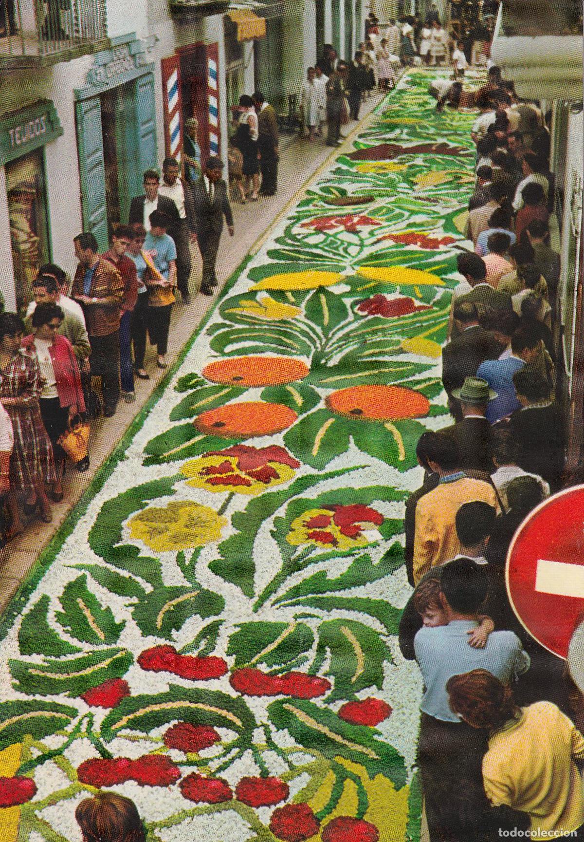 Postales: SITGES (BARCELONA) FIESTA CORPUS CHRISTI, ALFOMBRA FLORES - R.GASSO N&ordm;46 - S/C