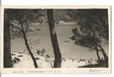 Postales: ANTIGUA POSTAL BAGUR PLATJE AIGUA BLAVA COSTA BRAVA FOTO PUIGNAU