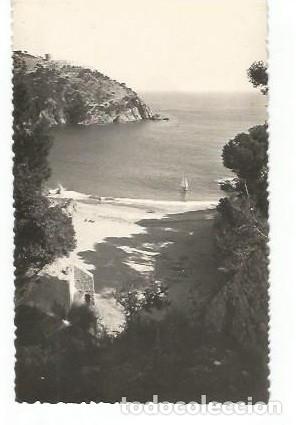 Postales: ANTIGUA POSTAL COSTA BRAVA TAMARIU PLAYA DELS LLIRIS 1949 FOTOGRAFIA GRANES PALAFRUGELL