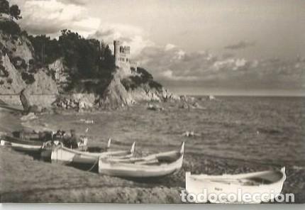 Postales: ANTIGUA POSTAL LLORET DE MAR COSTA BRAVA BARCAS EN SA CALERA ESTUDIOS FOTOGRAFICOS MAS