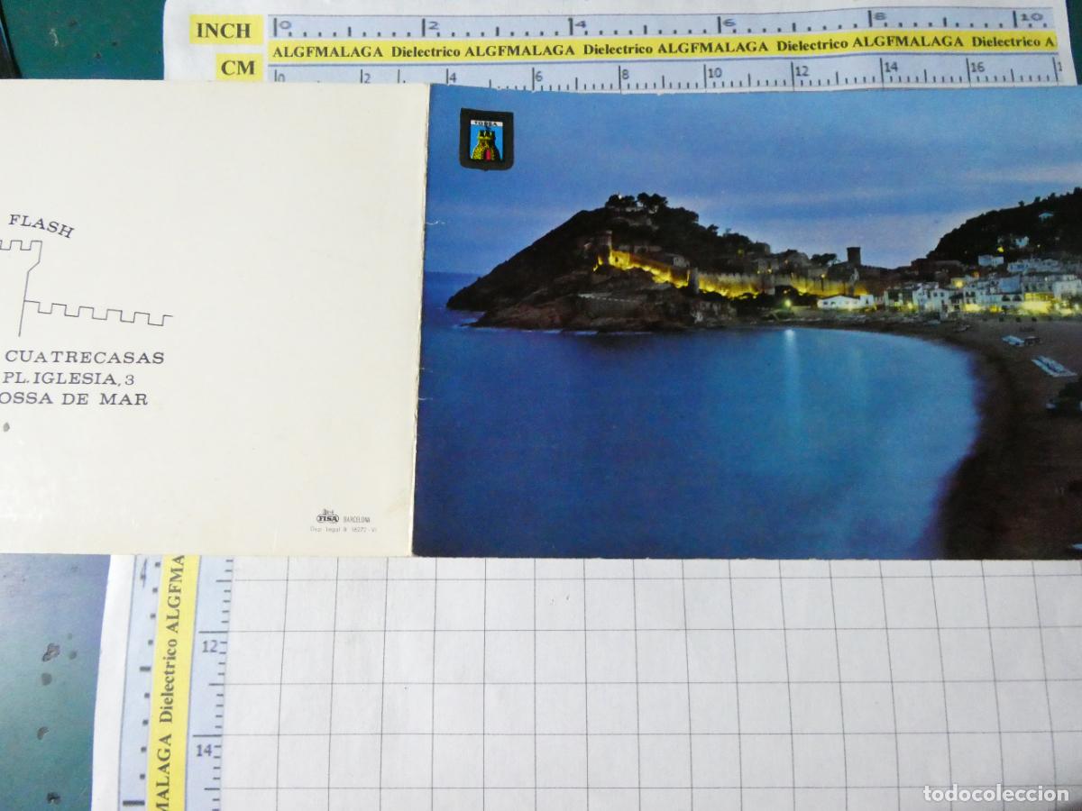 Postales: POSTAL DE GERONA. A&Ntilde;O 1963. TOSSA DE MAR . FOTO FLASH TURISTAS. M CUATRECASAS. 3803