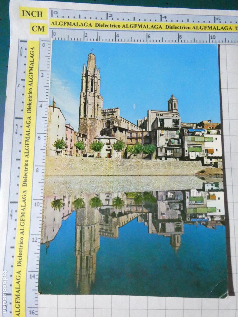 Postales: POSTAL DE GERONA. A&Ntilde;O 1966. R&Iacute;O O&Ntilde;AR SAN F&Eacute;LIX CATEDRAL 39 GARRABELLA. 3820