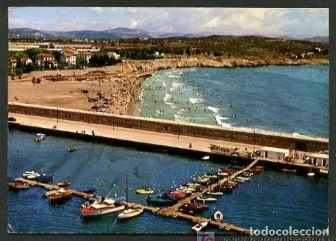 Postales: Vilanova i la Geltr&uacute;. *Detalle del puerto y la playa* T.A.F. serie II n&ordm; 230. Nueva.