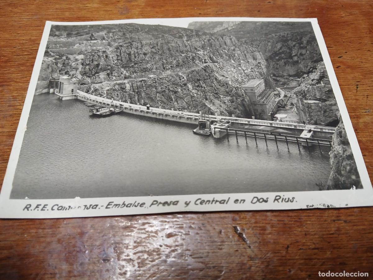 Postales: postal r.f.e. camarasa, embalse presa y central en dos rius