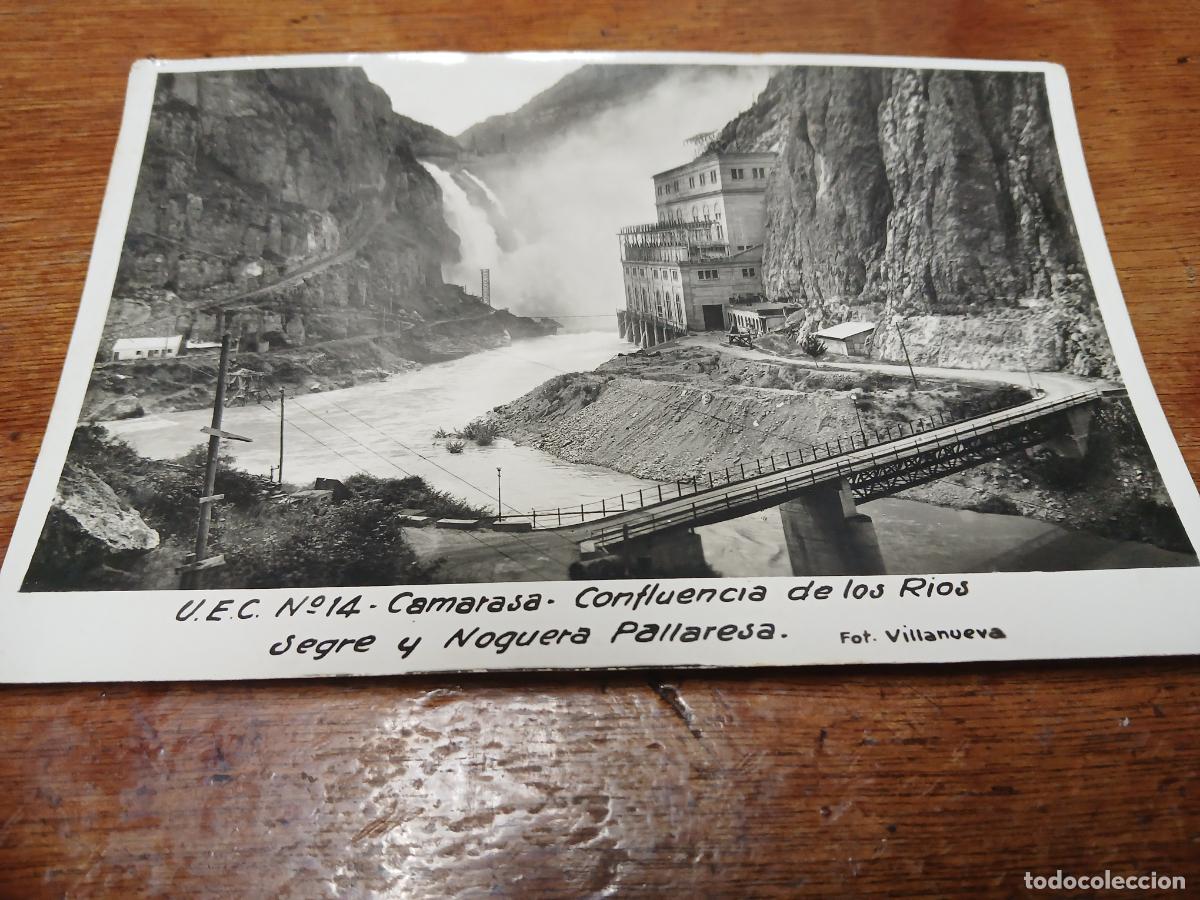 Postales: postal u.e.c. 14 camarasa, conflencia rios segre y noguera pallaresa