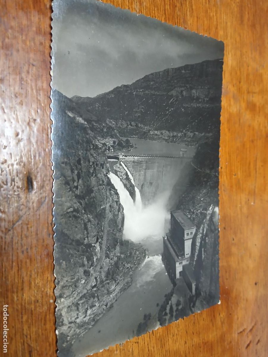 Postales: postal camarasa, central electrica y salto de compuertas