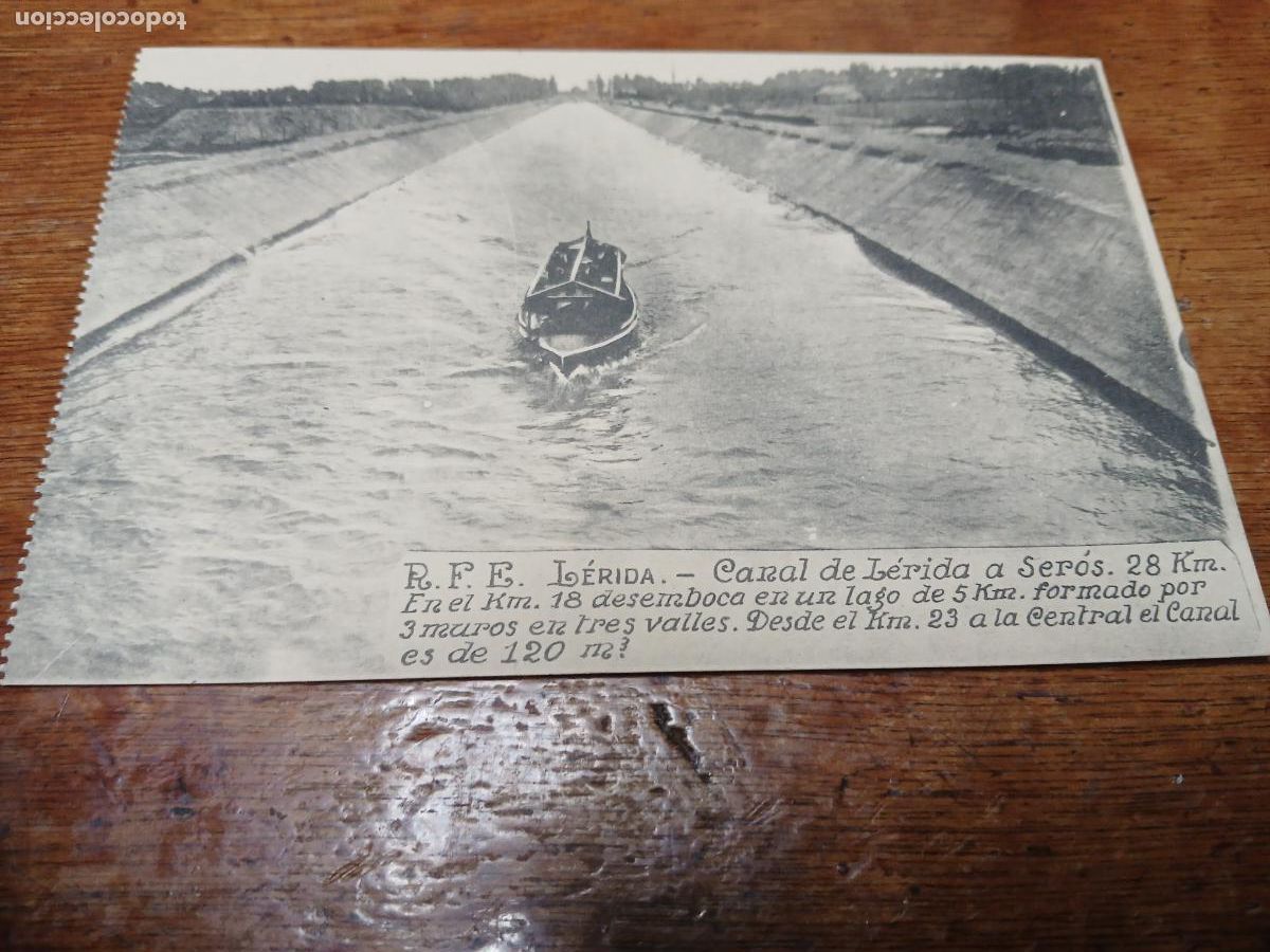 Postales: postal r.f.e. lerida, canal de lerida a seros