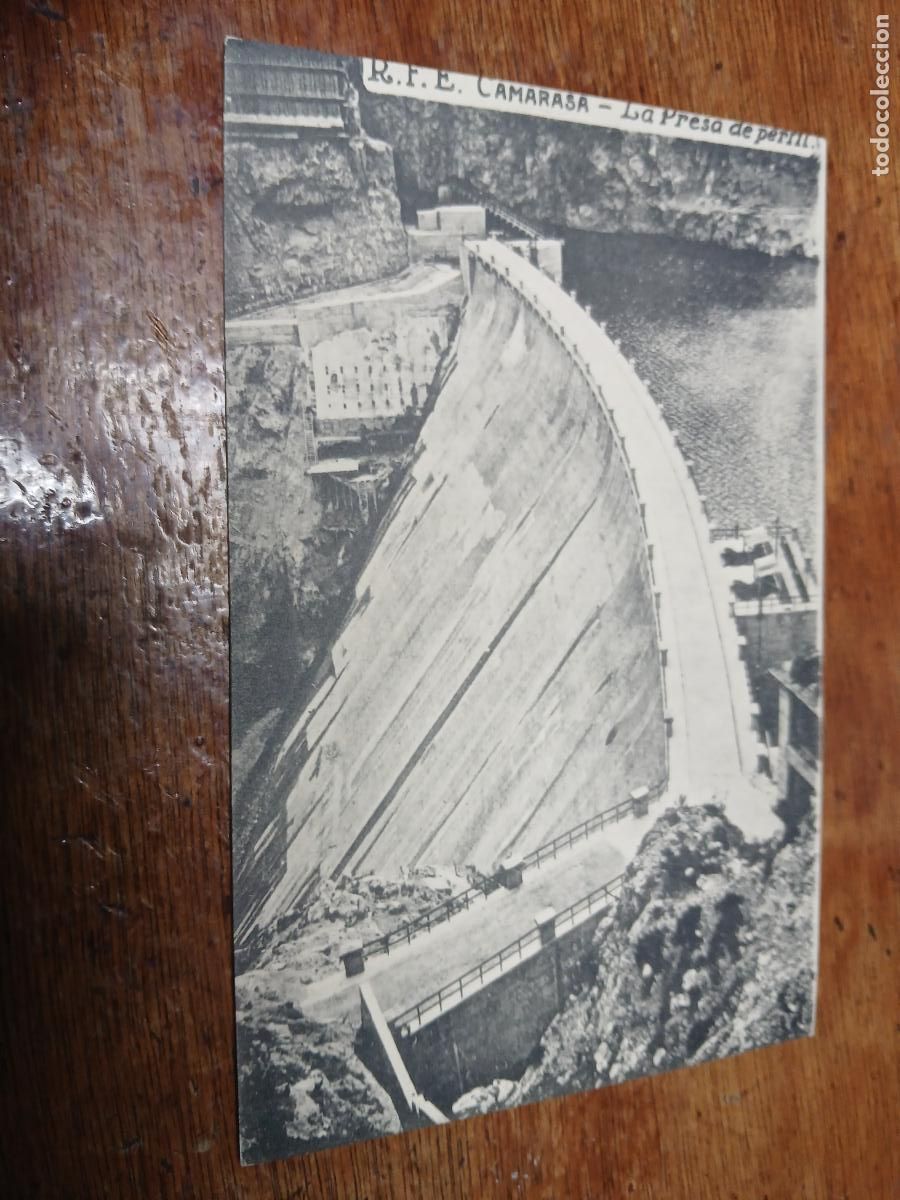 Postales: postal r.f.e. camarasa, la presa de perfil