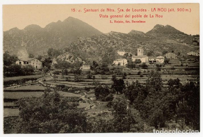 Postales: a11515 La Nou Santuari Ntra Sra De Lourdes Vista General Del Poble De La Nou Roisin N&ordm;15 sc