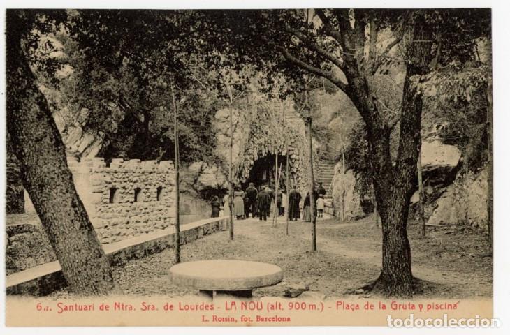 Postales: a11516 La Nou Santuari Ntra Sra De Lourdes Pla&ccedil;a De La Gruta Y Piscina Roisin N&ordm;6 sc