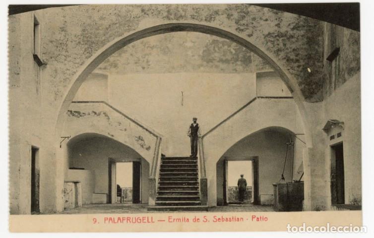 Postales: a11523 Calella De Palafrugell Ermita De San Sebastian Patio Roisin N&ordm;9 sc