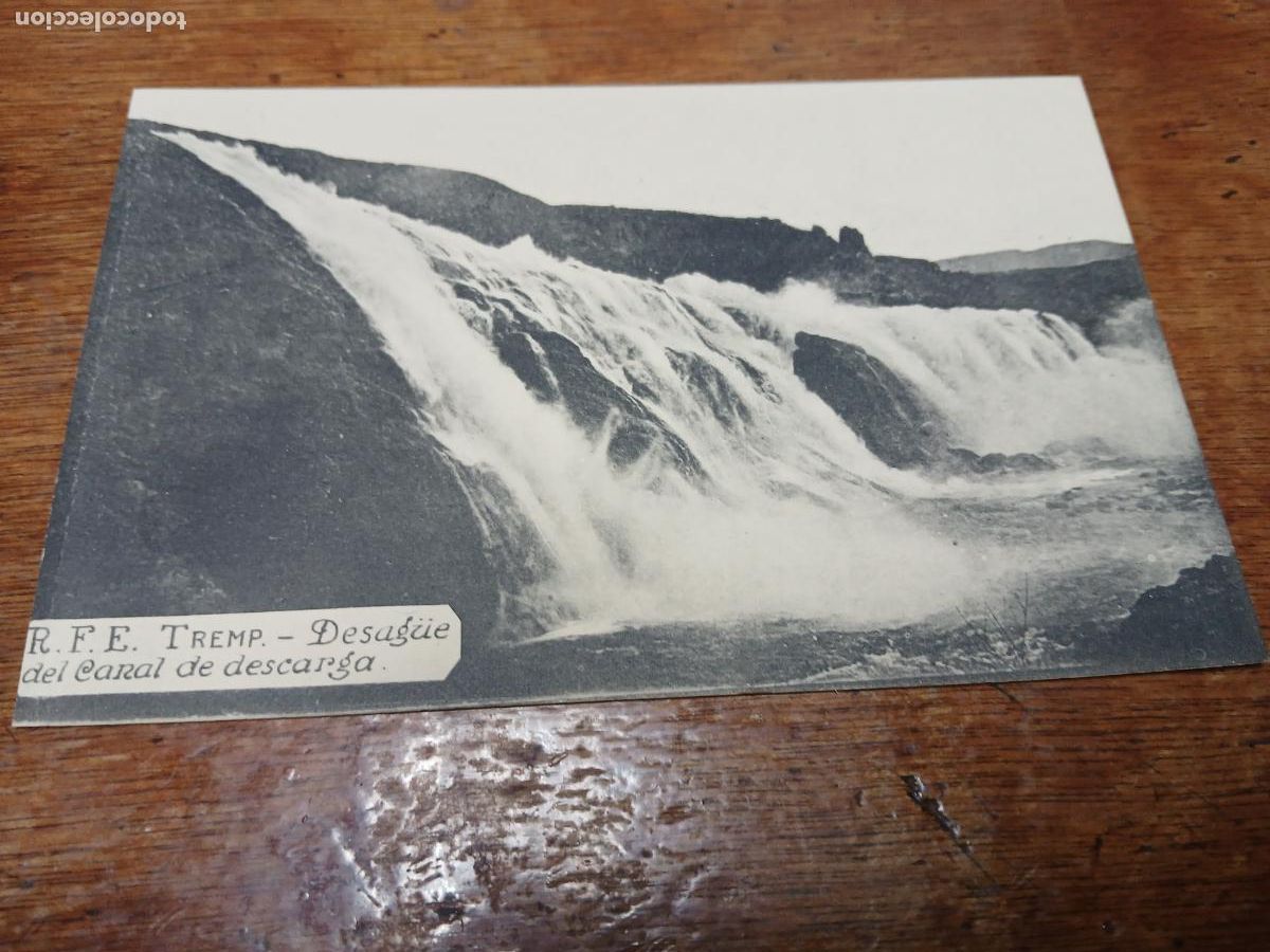 Postales: postal tremp, desague del canal de descarga