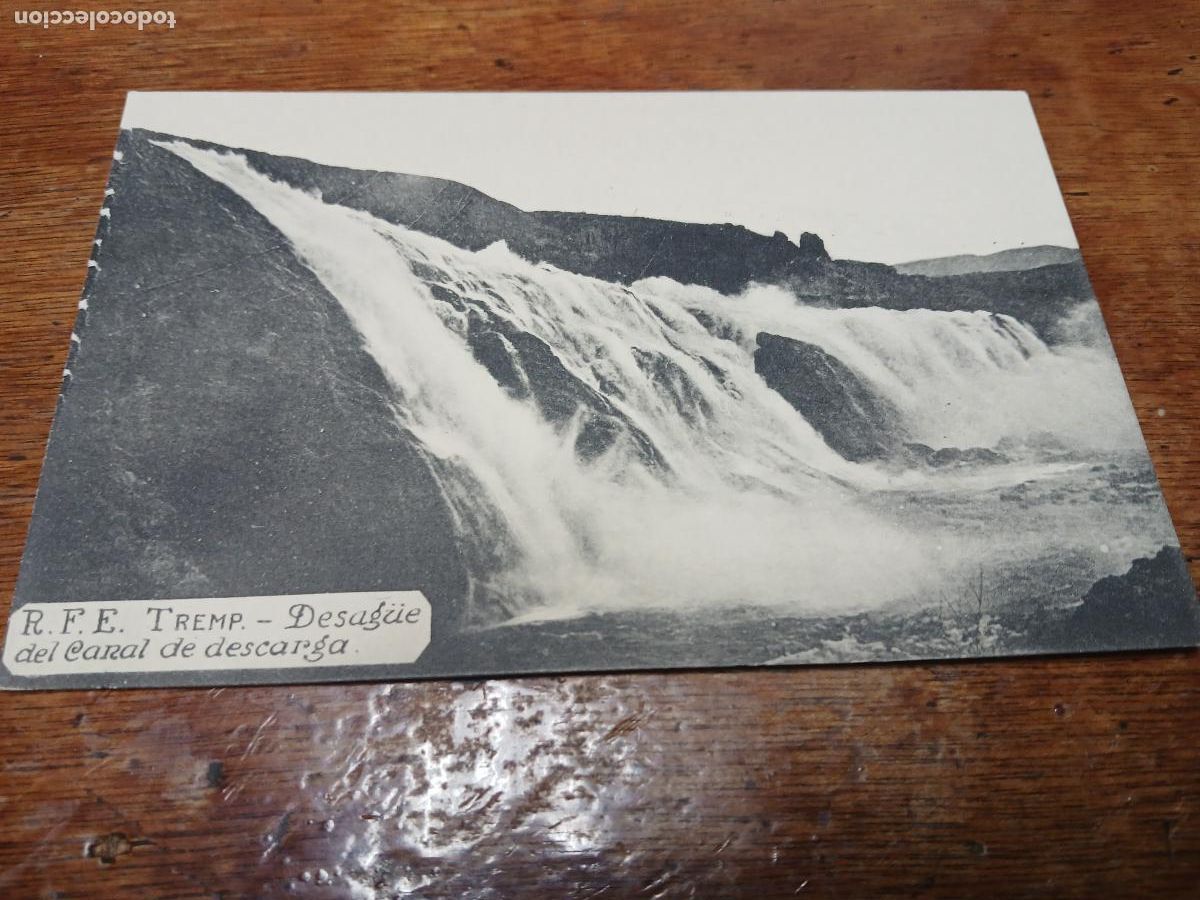 Postales: postal tremp, desague del canal de descarga