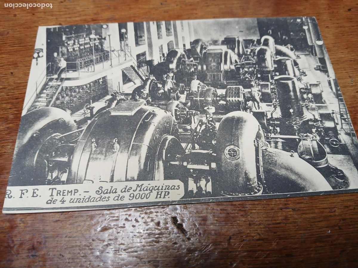 Postales: postal tremp, sala de maquinas