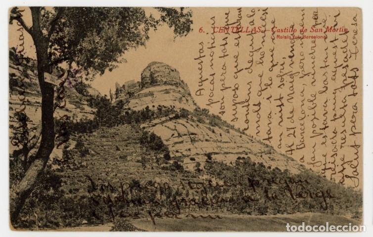 Postales: a11532 Centelles Castillo De San Martin Roisin N&ordm;6 circulada sin sello 1926