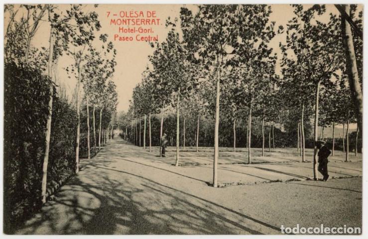 Postales: a11550 4479 Olesa De Montserrat Hotel Gori Paseo Central Thomas N&ordm;7 escrita 1934