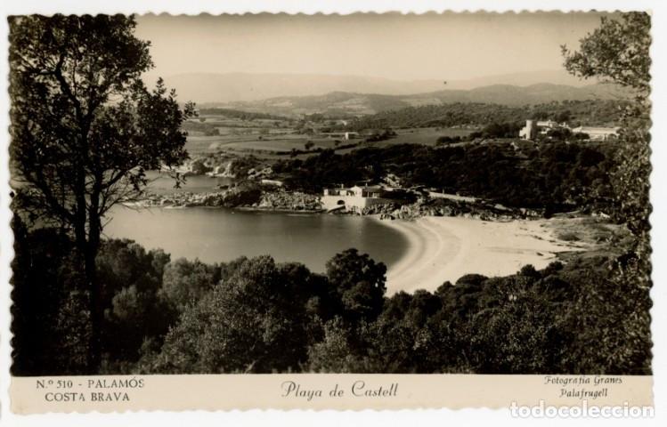 Postales: a11552 Palamos Playa De Castell Granes N&ordm;510 fotografica circulada