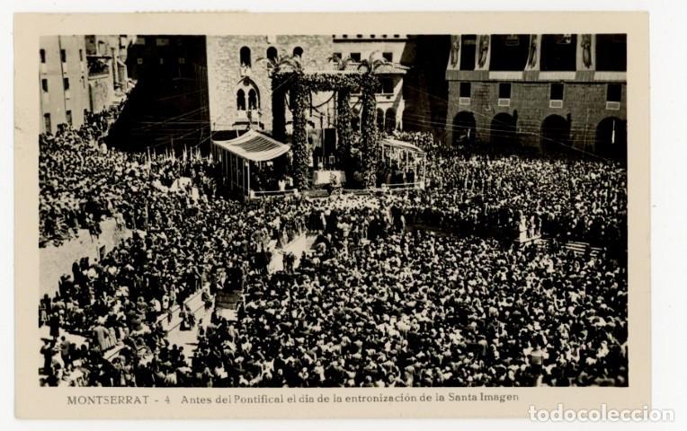 Postales: a11555 Montserrat Antes Del Pontificial El Dia De La Entronizacion De La Santa Imagen N&ordm;4 circulada