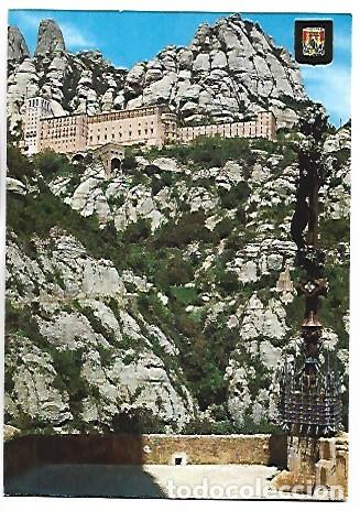 Postales: VISTA DEL MONESTIR, DES DEL CAMI DE LA SANTA COVA.- MONTSERRAT