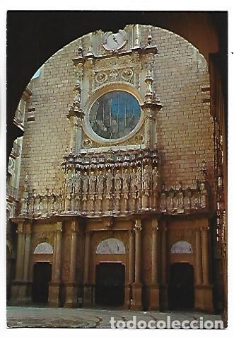 Postales: FA&Ccedil;ANA DE LA BASILICA - BASILCA FRONT.- MONTSERRAT