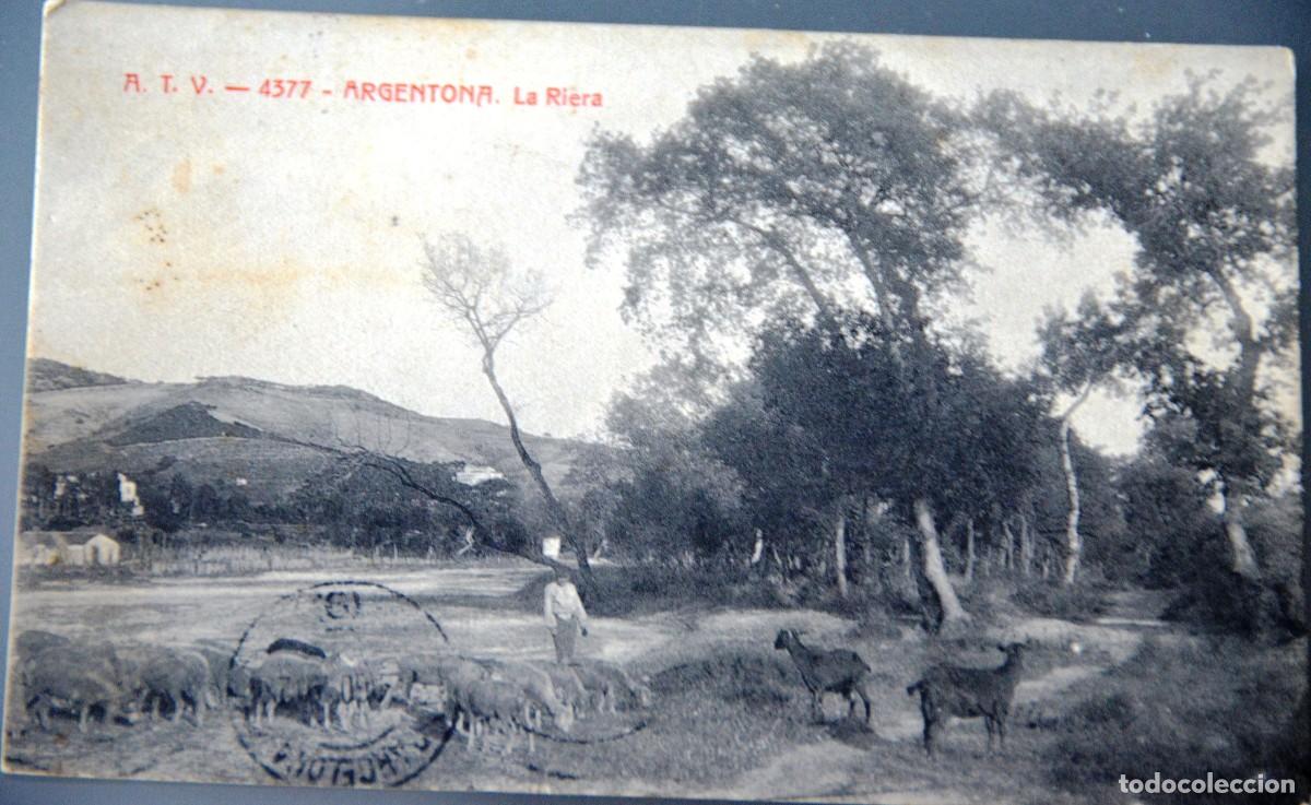Postales: POSTAL ANTIGUA DE ARGENTONA - LA RIERA - EDICI&Oacute;N A.T.V. 4377 - PRINCIPIOS SIGLO XX