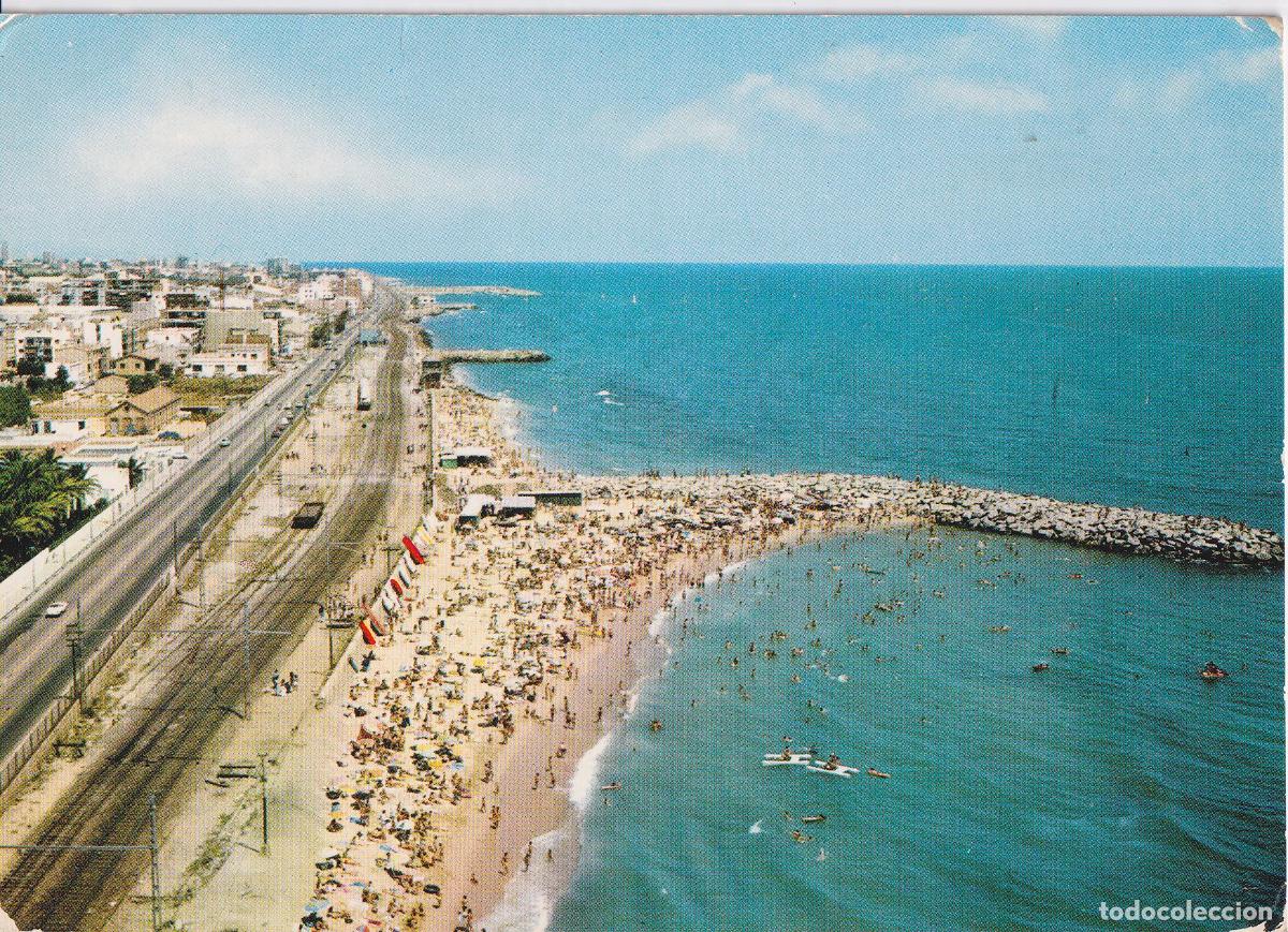 Postales: PREMIA DE MAR (BARCELONA) VISTA PARCIAL A&Eacute;REA - COLECCION PERLA N&ordm;1767 - S/C
