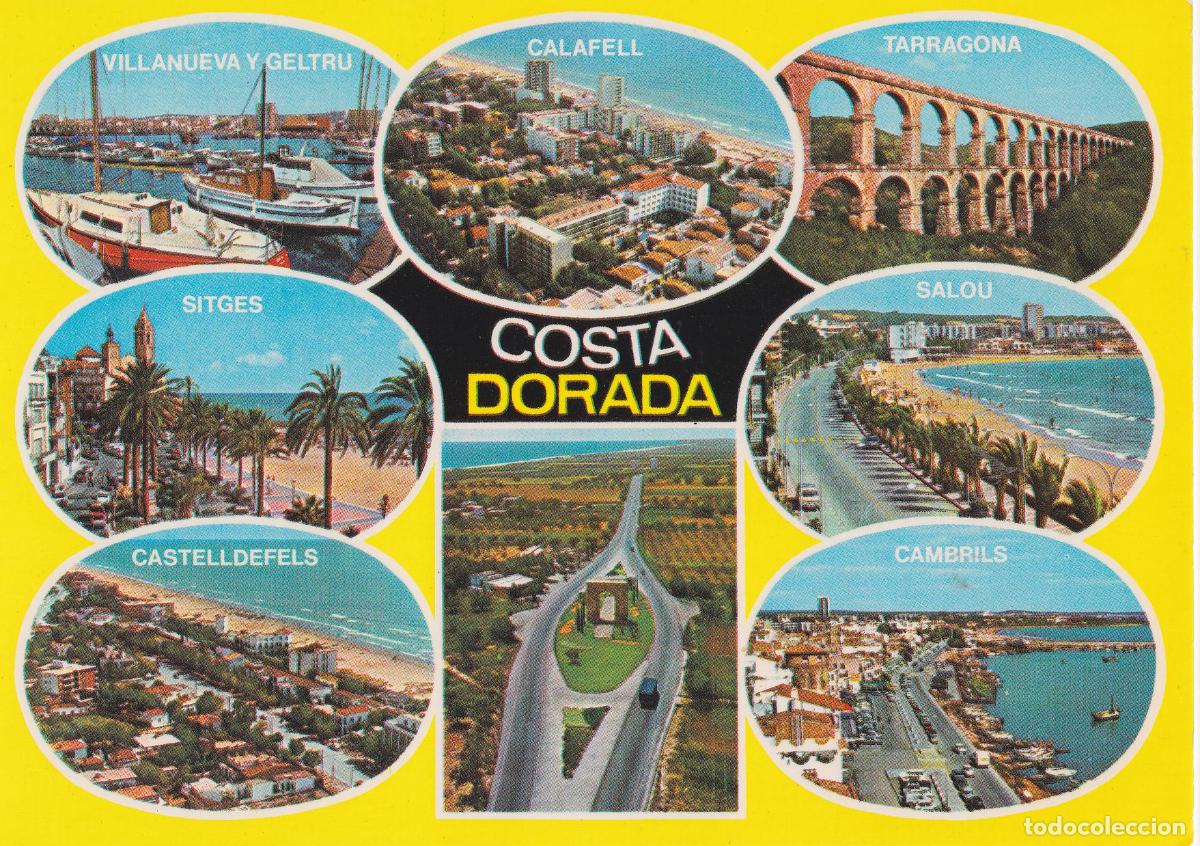 Postales: COSTA DORADA, VARIAS POBLACIONES, SITGES, CASTELLDEFELS, CAMBRILS..- FOT.A.CAMPA&Ntilde;A N&ordm;6604 - S/C