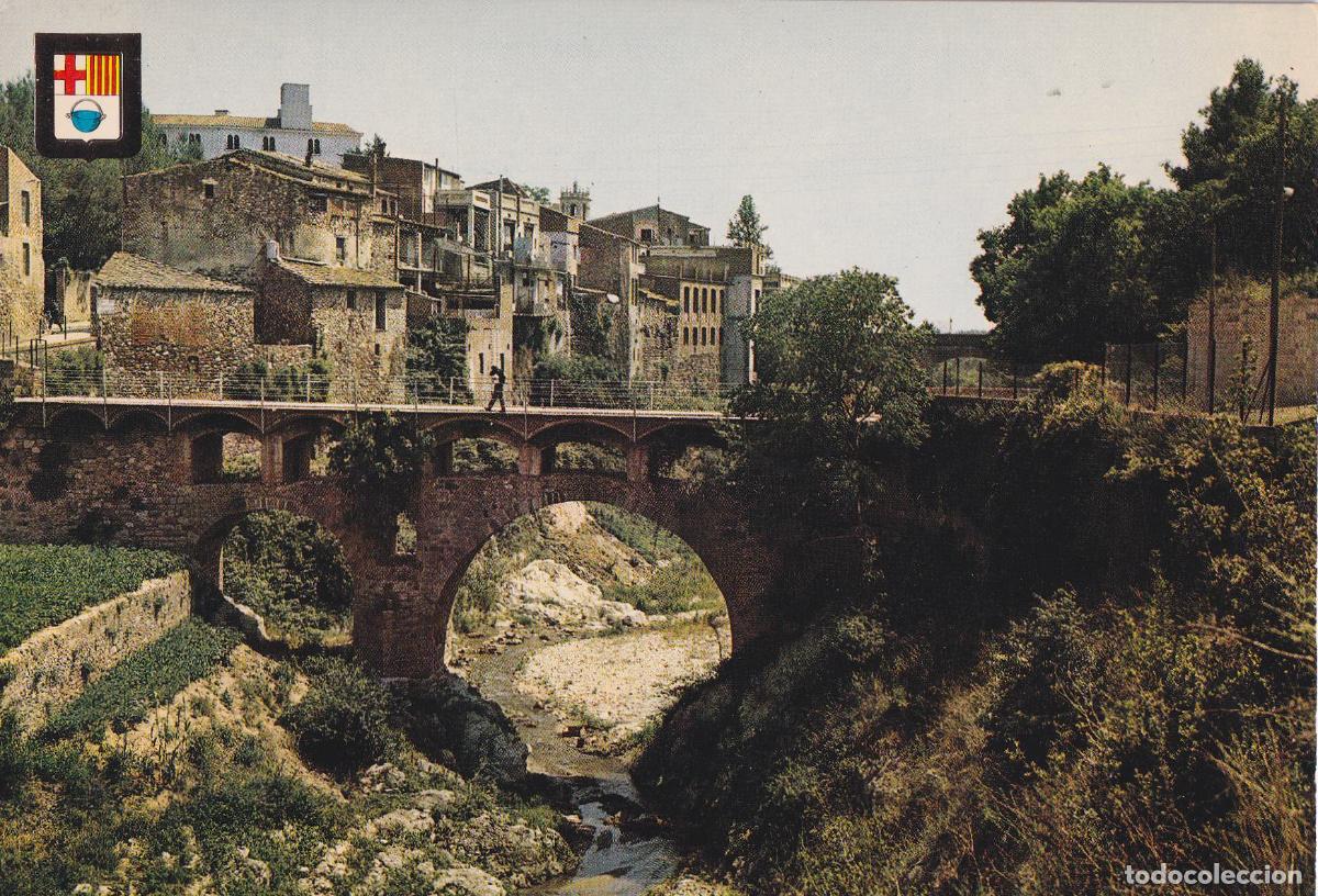 Postales: CALDES DE MONBUI (BARCELONA) PONT ROM&Agrave; - ESCUDO DE ORO N&ordm;2520 - CIRCULADA