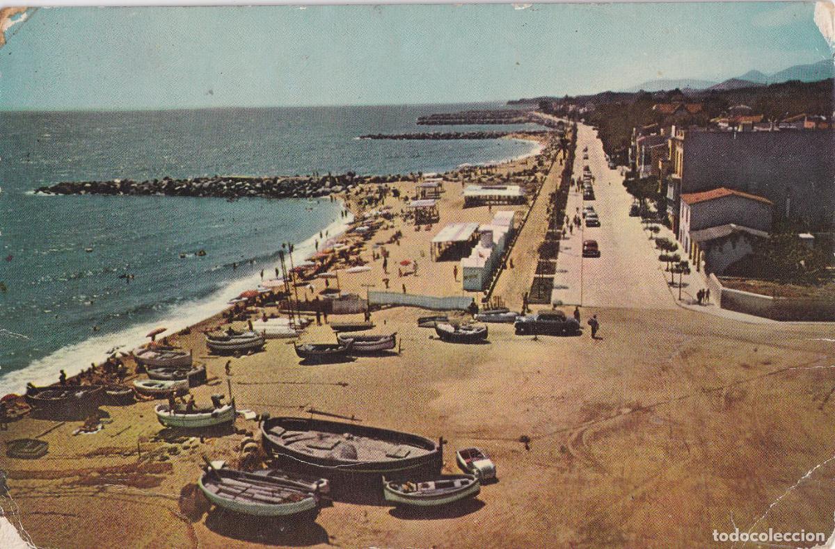 Postales: CALDETAS / Caldes d'Estrac​ (BARCELONA) PASEO DEL MAR - FOT.A.CAMPA&Ntilde;A N&ordm;530 - CIRCULADA