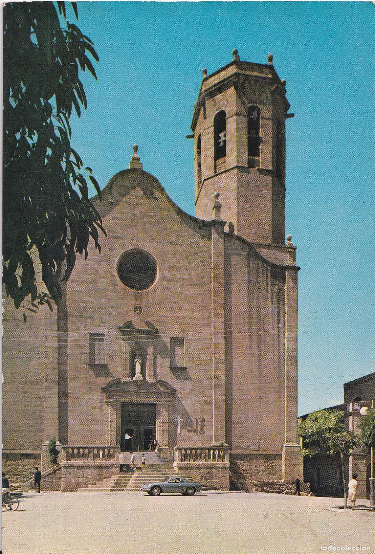 Postales: RUBI (BARCELONA) IGLESIA PARROQUIAL - ESCUDO DE ORO N&ordm;4371 - CIRCULADA