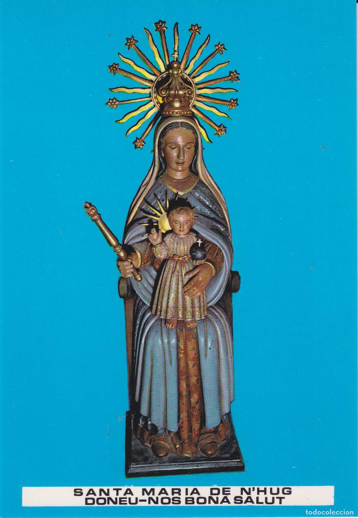 Postales: CASTELLAR DE N'HUG (BARCELONA) SANTA MARIA DE N'HUG, PATRONA - EUGENIO ORRIOLS N&ordm;1 - SC