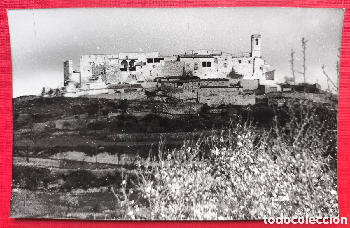 Postales: MONTFALC&Oacute; MURALLAT POSTAL FOTOGR&Aacute;FICA FOTOGRAF&Iacute;A ARXIU CUY&Aacute;S SEGARRA LLEIDA C. 1955