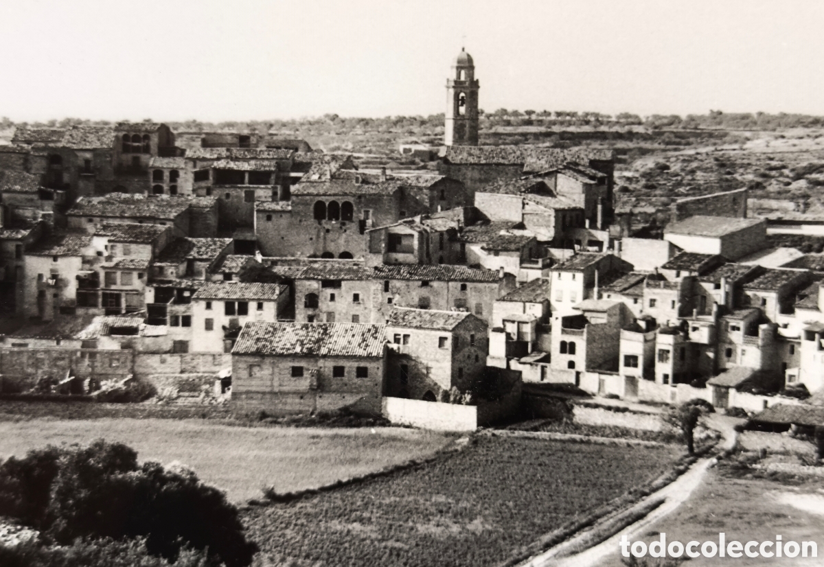 Postales: ROCAFORT DE VALLBONA POSTAL FOTOGR&Aacute;FICA FOTOGRAF&Iacute;A ARXIU CUY&Aacute;S SEGARRA LLEIDA C. 1955